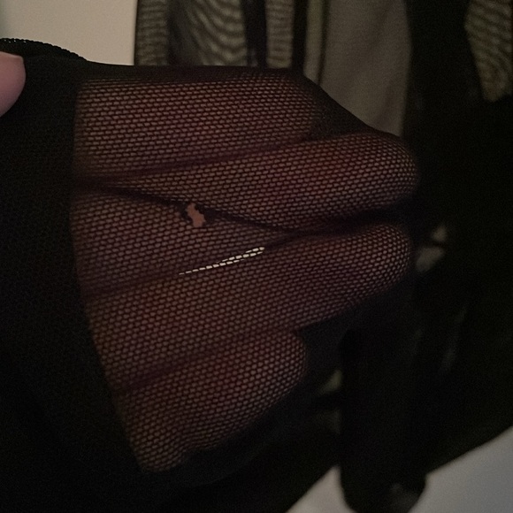 Black Mesh T-shirt Dress - Picture 4 of 5